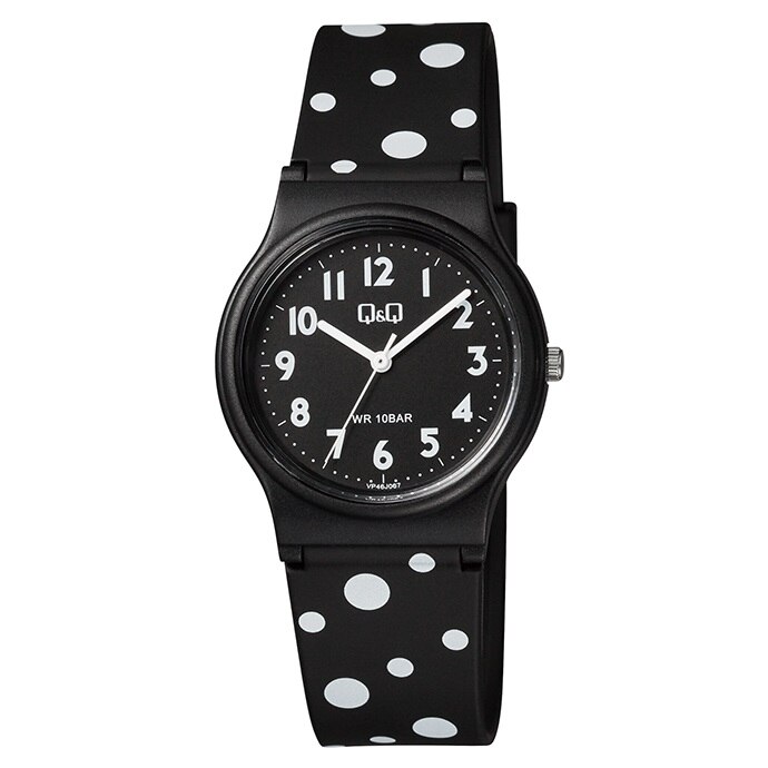 Ceas copii Q&Q VP46J067Y, Negru, 100m WR