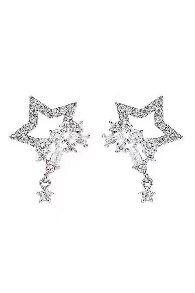 Cercei care se transforma, argint, cu surub