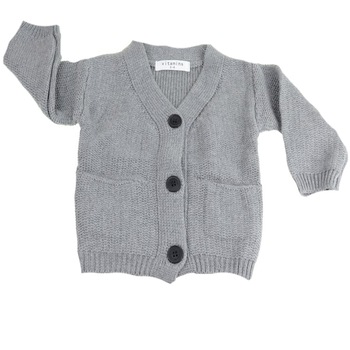 Cardigan cu maneca lunga pentru baieti Vitamins, Gri Cardigan cu maneca lunga pentru baieti Vitamins, Gri