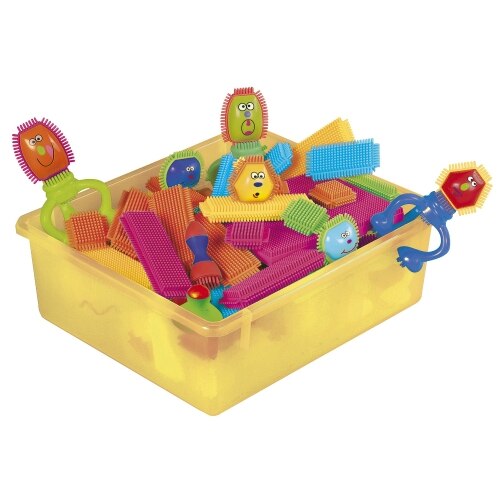 Set de constructii Twist And Turn Bristles cu 75 piese cu pini Multicolor