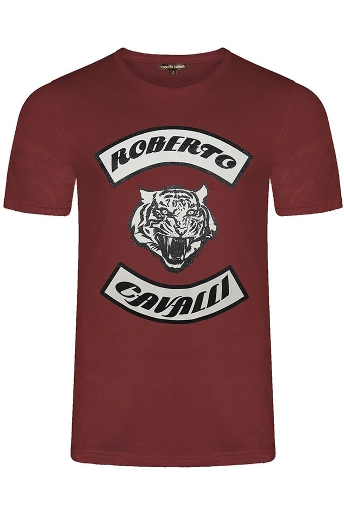 Tricou Barbati Roberto Cavalli T-Shirt, Rosu, Rosu