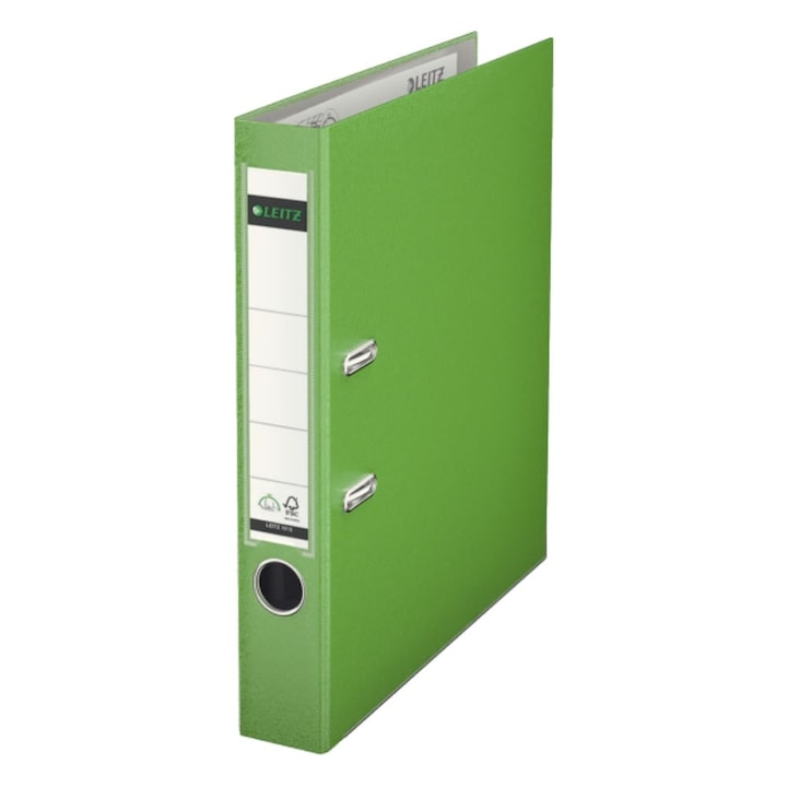Biblioraft Leitz, cu mecanism 180, A4, 5.2 cm, verde deschis