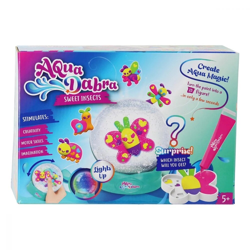 Set Acvariu cu lumini si figurine de modelat AquaDabra - Sweet Insects