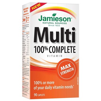 Suplimente alimentar Multi 100% Complet Forte, 90 capsule Suplimente alimentar Multi 100% Complet Forte, 90 capsule