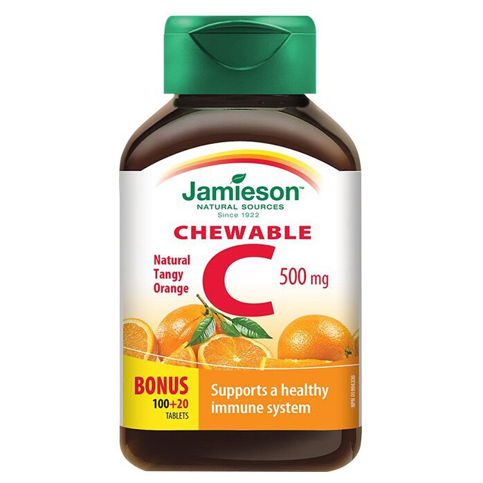 Suplimente alimentar Vitamina C 500mg, 120 tablete masticabile