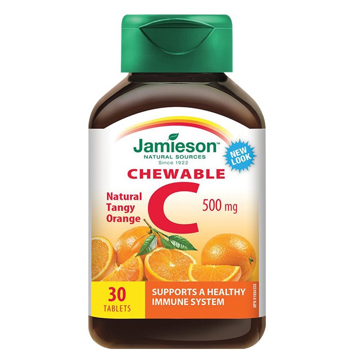 Suplimente alimentar Vitamina C 500mg, 30 tablete masticabile