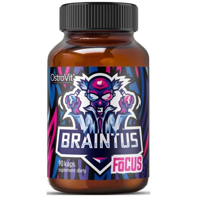Supliment alimentar OstroVit Braintus Focus / Gamer Series, 90 Capsule