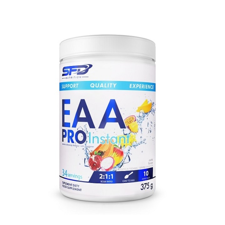 Supliment alimentar, 10 Aminoacizi Esentiali, SFD EEA Pro Instant - 375 g ( 34 doze) - Mango - Ananas