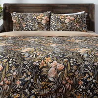 Set asternut 4 piese AIX©, 100% bumbac egiptean, cu model digital print deosebit, in nuante vibrante