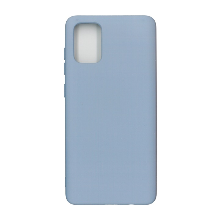 Husa Liquid din silicon mat pentru Samsung Galaxy A71, blue