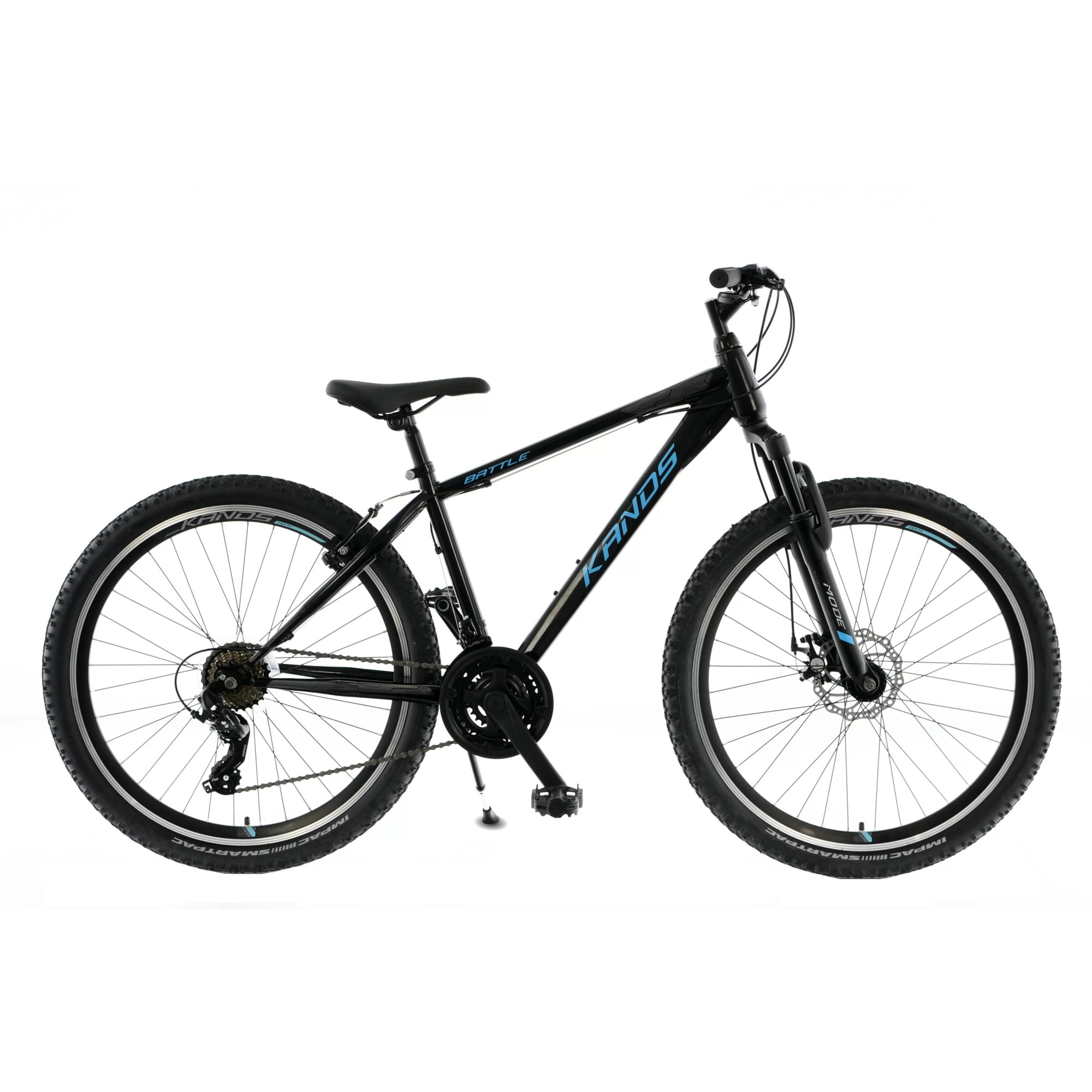 Bicicleta copii 9 - 12 ani Kands® Battle Roata 26'' Cadru 140-160 cm inaltime Albastru, MTB, disc, Cu suspensie, Shimano - eMAG.ro