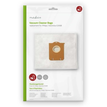 Sac aspirator Nedis, microfibra, pachet 10 bucati, compatibil cu aspiratoare Bosch, Siemens D - F - G - H Sac aspirator Nedis, microfibra, pachet 10 bucati, compatibil cu aspiratoare Bosch, Siemens D - F - G - H