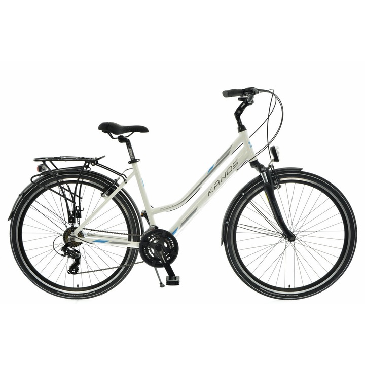 Дамски Bелосипед Kands® Travel-X Алуминий, Kолела 28", 168-185 cm височина, Бял