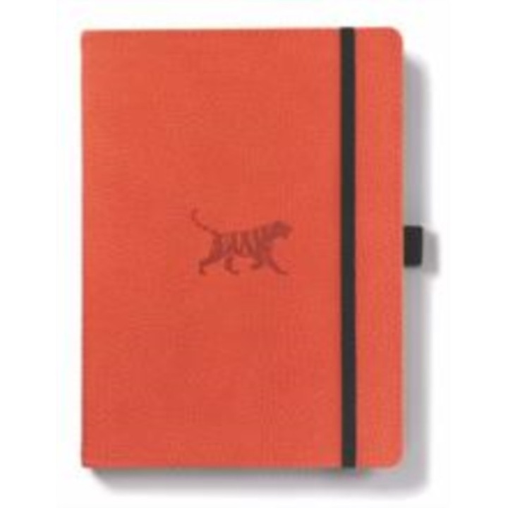Dingbats A5+ Wildlife Orange Tiger Notebook - Lined,