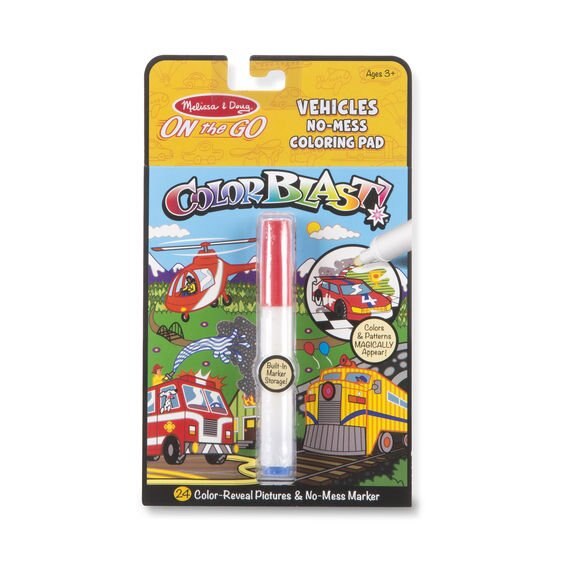 Carnet de colorat Colorblat Vehicule Set desenat