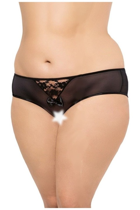 Бикини, Softline, 2466, С изрези, Черни, XL