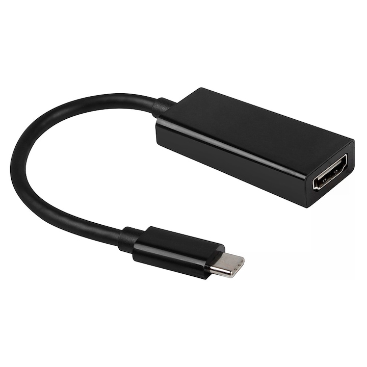 USB Type C to HDMI (anya) 4K*2K 0,25 méteres fekete
