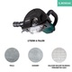Falhoronymaró, VONROC, S_WC501AC, 1700W, 150mm, 5-40 mm vágási mélység, tartalmaz 4 gyémánttárcsa, szerszámtáska