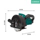 Falhoronymaró, VONROC, S_WC501AC, 1700W, 150mm, 5-40 mm vágási mélység, tartalmaz 4 gyémánttárcsa, szerszámtáska