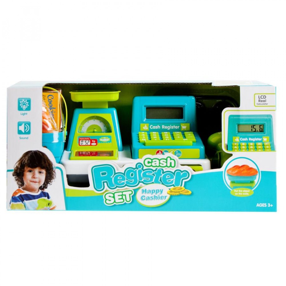 Set joaca supermarket, casa de marcat cu accesorii, 35x16x14
