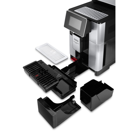 Espressor automat De’Longhi PrimaDonna SOUL ECAM 610.74.MB, 1450W, 19 bar, 2.2 l, LatteCrema System, Argintiu Negru