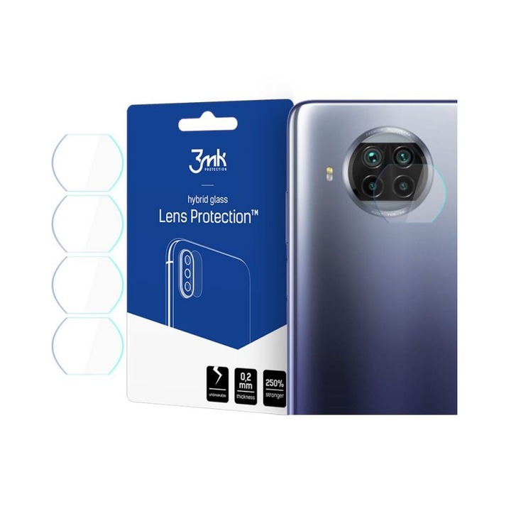 3MK Lens Protect Xiaomi Mi 10T Lite 5G készülékhez kameralencse védelem 4db