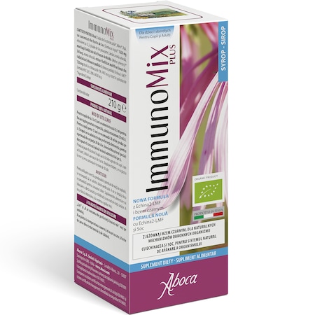 ImmunoMix Plus, sirop pentru sistemul natural de aparare a organismului, copii, 210g, Aboca