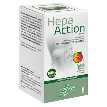 Supliment alimentar Hepa Action Hepatoprotector, 50 capsule Supliment alimentar Hepa Action Hepatoprotector, 50 capsule