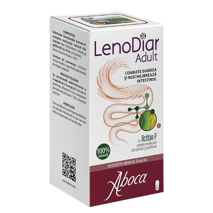 Supliment alimentar Lenodiar Adulti, 20 capsule