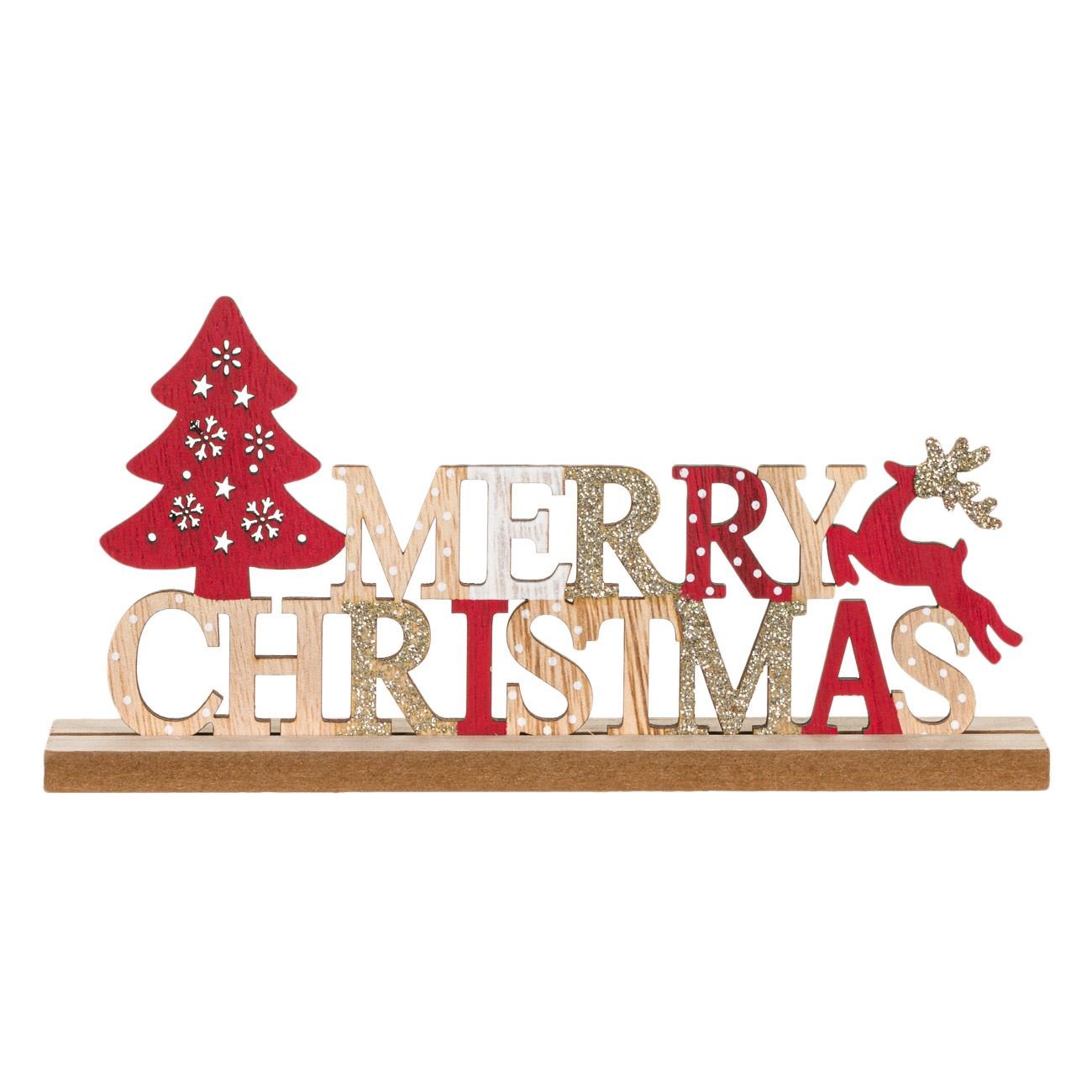 Ornament de Craciun, Merry Christmas, 21 x 5 x 11 cm