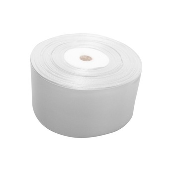 Panglica satinata, culoare alb, latime 5 cm, 1 rola 22 m Panglica satinata, culoare alb, latime 5 cm, 1 rola 22 m
