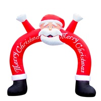 figurina gonflabila cu pompa electrica inclusa 240 cm inaltime 3 leduri decorative mos craciun pergola poarta imagen 44_0_
0