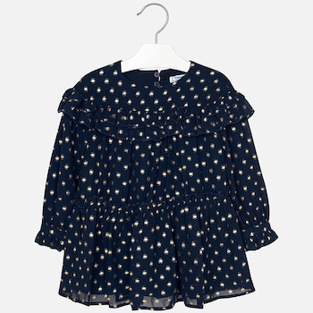 Rochie, Mayoral, eleganta, fete, bleumarin Rochie, Mayoral, eleganta, fete, bleumarin