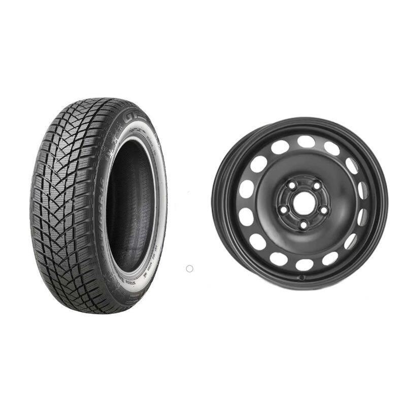 Roata completa VW Golf 7, Skoda Octavia 3, Seat Leon janta otel ALCAR 8667 6.5x16 + anvelopa Iarna GT Radial WinterPro2 205/55R16 91H