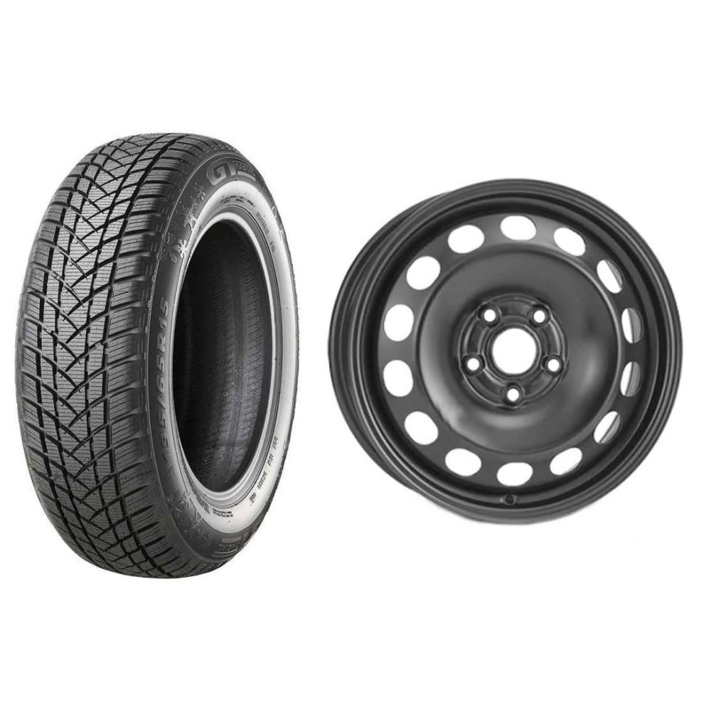 Roata completa VW Golf 5, Skoda Octavia 2, Seat Leon janta otel ALCAR 9915 6.5x16 + anvelopa Iarna GT Radial WinterPro2 205/55R16 91H