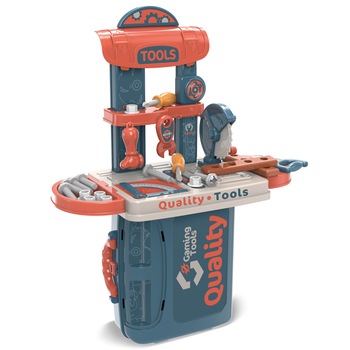 Atelier in valiza Buba play set, Gri/Rosu Atelier in valiza Buba play set, Gri/Rosu