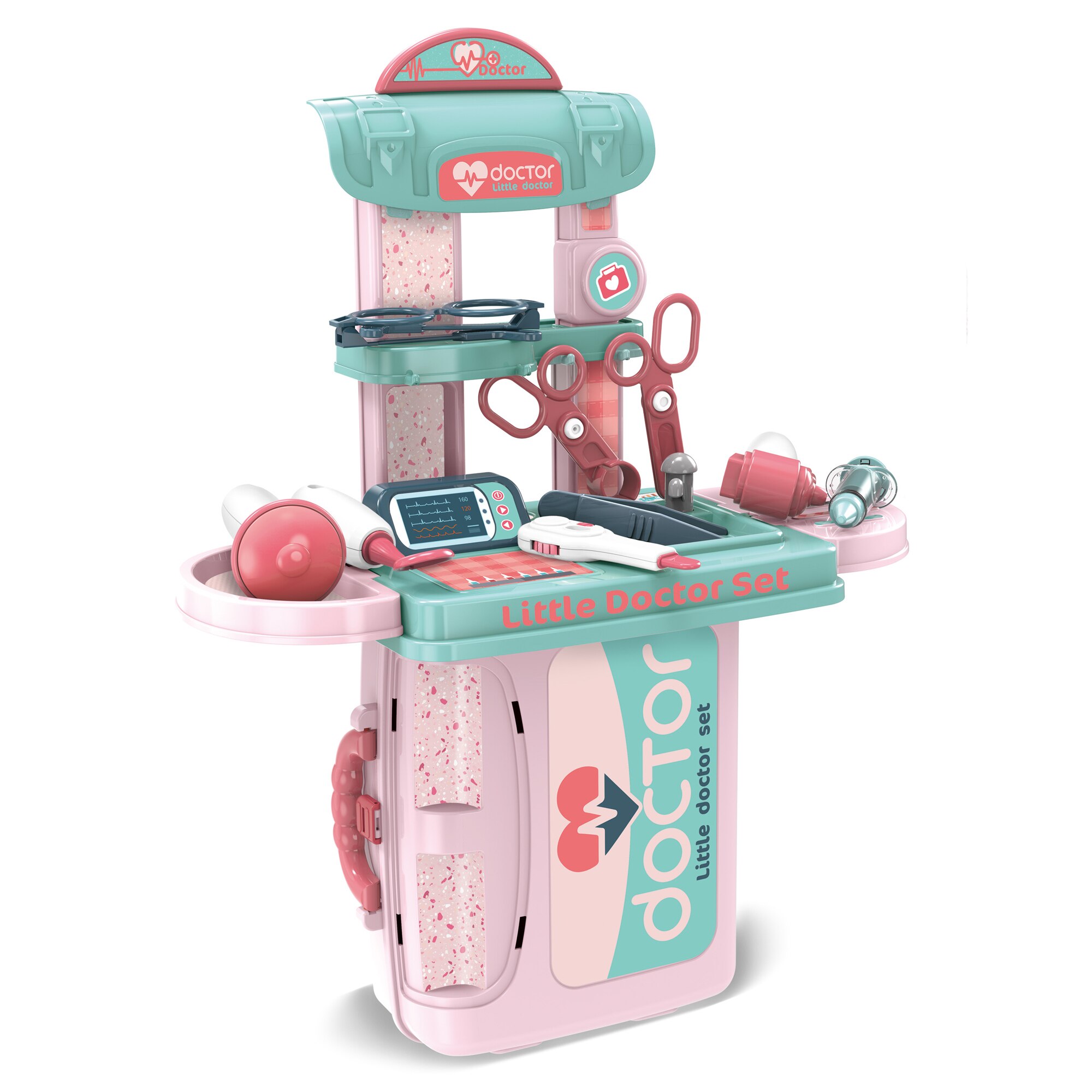 Doctor pentru copii Buba play set, Albastru/Roz