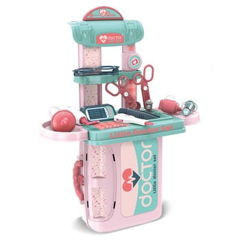 Doctor pentru copii Buba play set, Albastru/Roz Doctor pentru copii Buba play set, Albastru/Roz