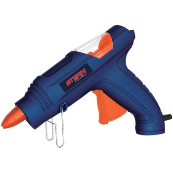 Pistol de lipit STERN GG100A, 200 W, 200°C temperatura maxima, 3 duze, 3 batoane silicon Pistol de lipit STERN GG100A, 200 W, 200°C temperatura maxima, 3 duze, 3 batoane silicon
