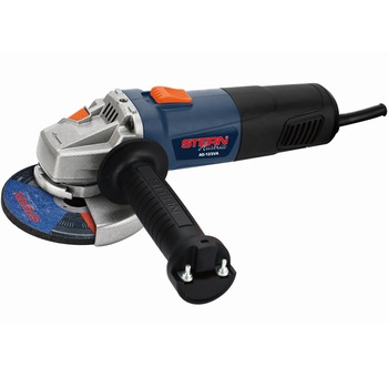 Polizor unghiular STERN AG125VA, 900 W, 11.000 RPM, 125 mm diametru disc, maner cu suport pentru cheie Polizor unghiular STERN AG125VA, 900 W, 11.000 RPM, 125 mm diametru disc, maner cu suport pentru cheie