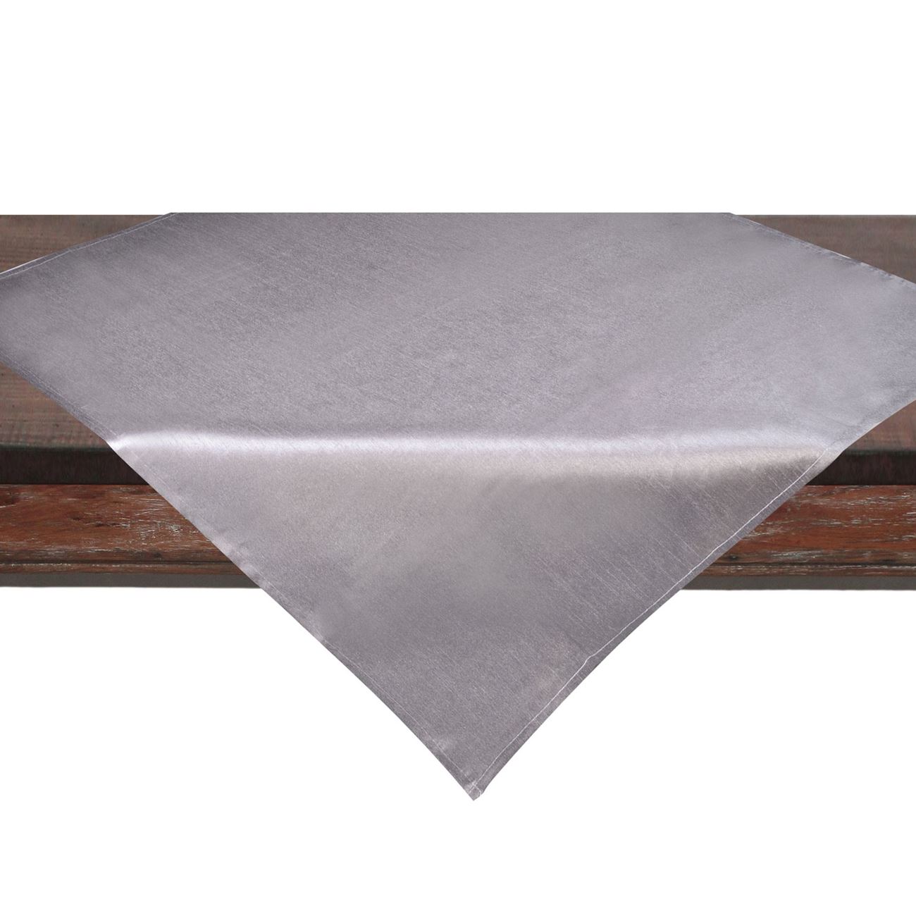 Fata de Masa de Craciun, New Line, 80x80 cm, Argintiu, Poliester