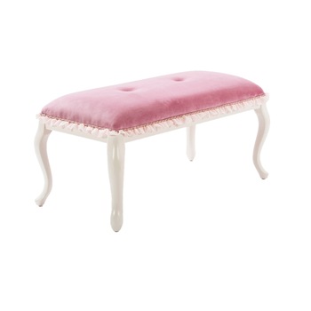 Banca pentru camera copii, tapitata cu stofa cu picioare din lemn, Dream Ottoman Pink, 92x43x45 cm Banca pentru camera copii, tapitata cu stofa cu picioare din lemn, Dream Ottoman Pink, 92x43x45 cm