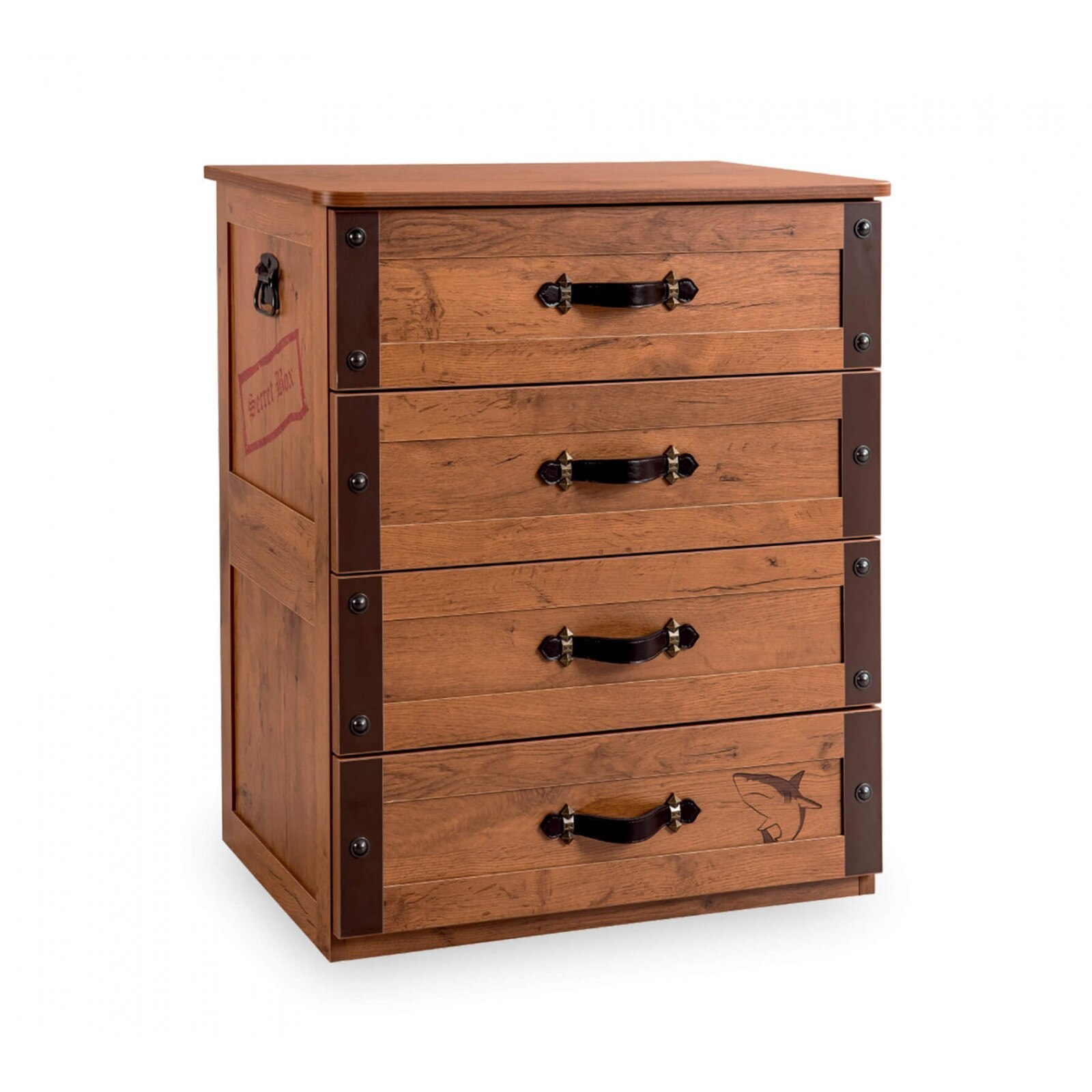 Comoda cu 4 sertare, pentru camera baieti, Colectia Pirate