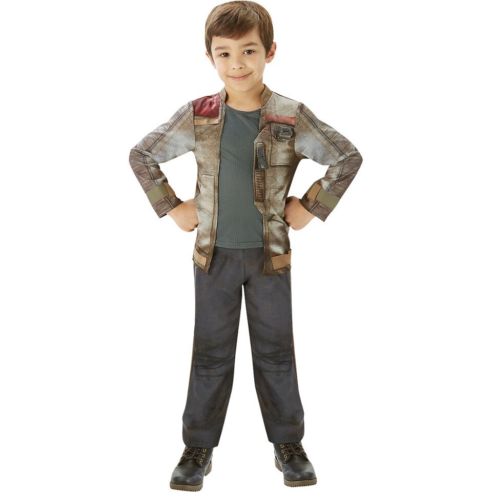 Costum baieti Finn Star Wars, maro/negru, 5-6 ani