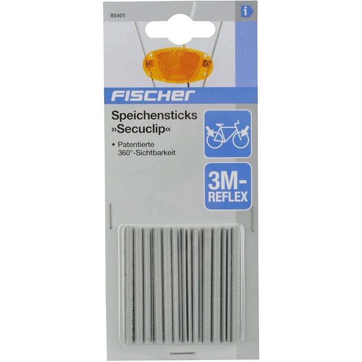 Reflectoare pentru spite, 3M-Reflex, Fischer, universale, vizibilitate sporita, 12 buc