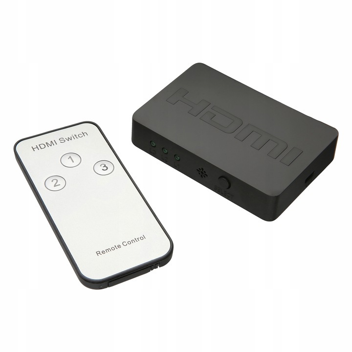 3x elosztó, Pawonik, Full HD, HDMI KAPCSOLÓ, Távirányító