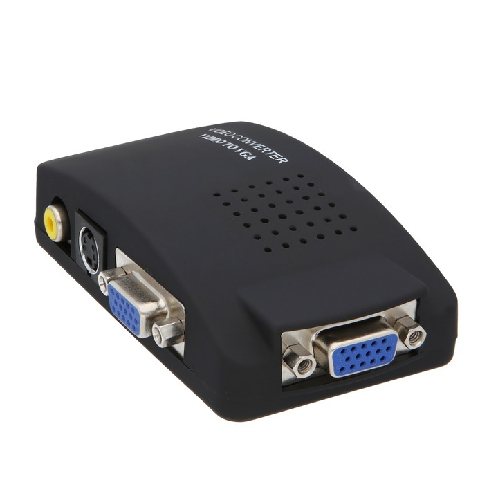 S-VIDEO CVBS VGA AV-VGA SIGNAL jelátalakító készlet PAWONIK