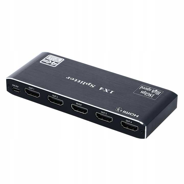 Сплитер HDMI 2.0 1x4 UHD 4K, Pawonik, HDCP 2.2