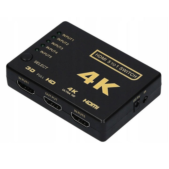 Switch 5x HDMI, Pawonik, ULTRA HD, 4K