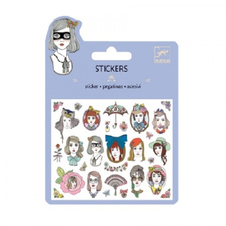 Комплект портретни стикери с блясък Djeco